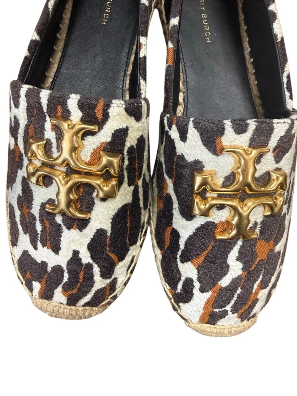 Tory Burch Eleanor Leopard Espadrilles Size 8 NWOB